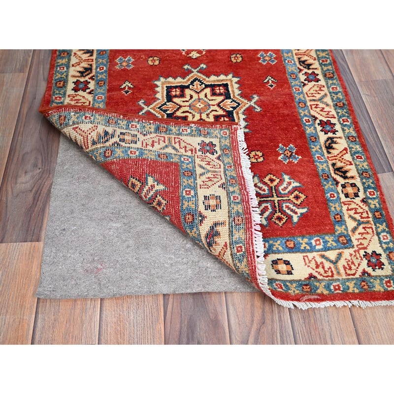 Shahbanu Rugs Smouldering Red Wool with Natural Dyes Hand Knotted Dense